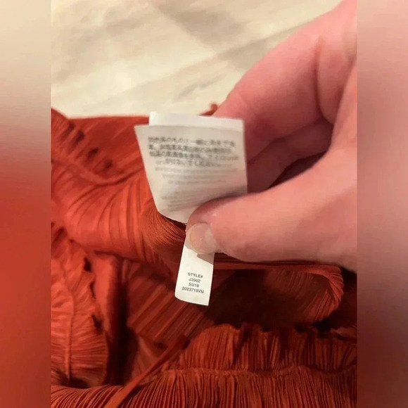 MADEWELL Nicole Ruffle Pleated Tank / Size Small / - Picture 9 of 10